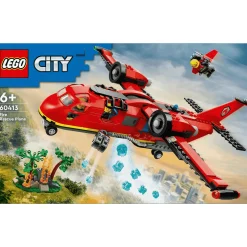 LEGO City Avión de Rescate de Bomberos Set de juguetes de construcción 60413