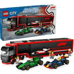 LEGO City Camión de F1 con Coches de F1 RB20 y AMR24 60445