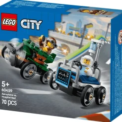 LEGO City Pack de Coches de Carreras: Avión vs. Cama de Hospital 60459