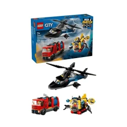 LEGO City Remix: Helicóptero, Camión de Bomberos y Submarino 60462