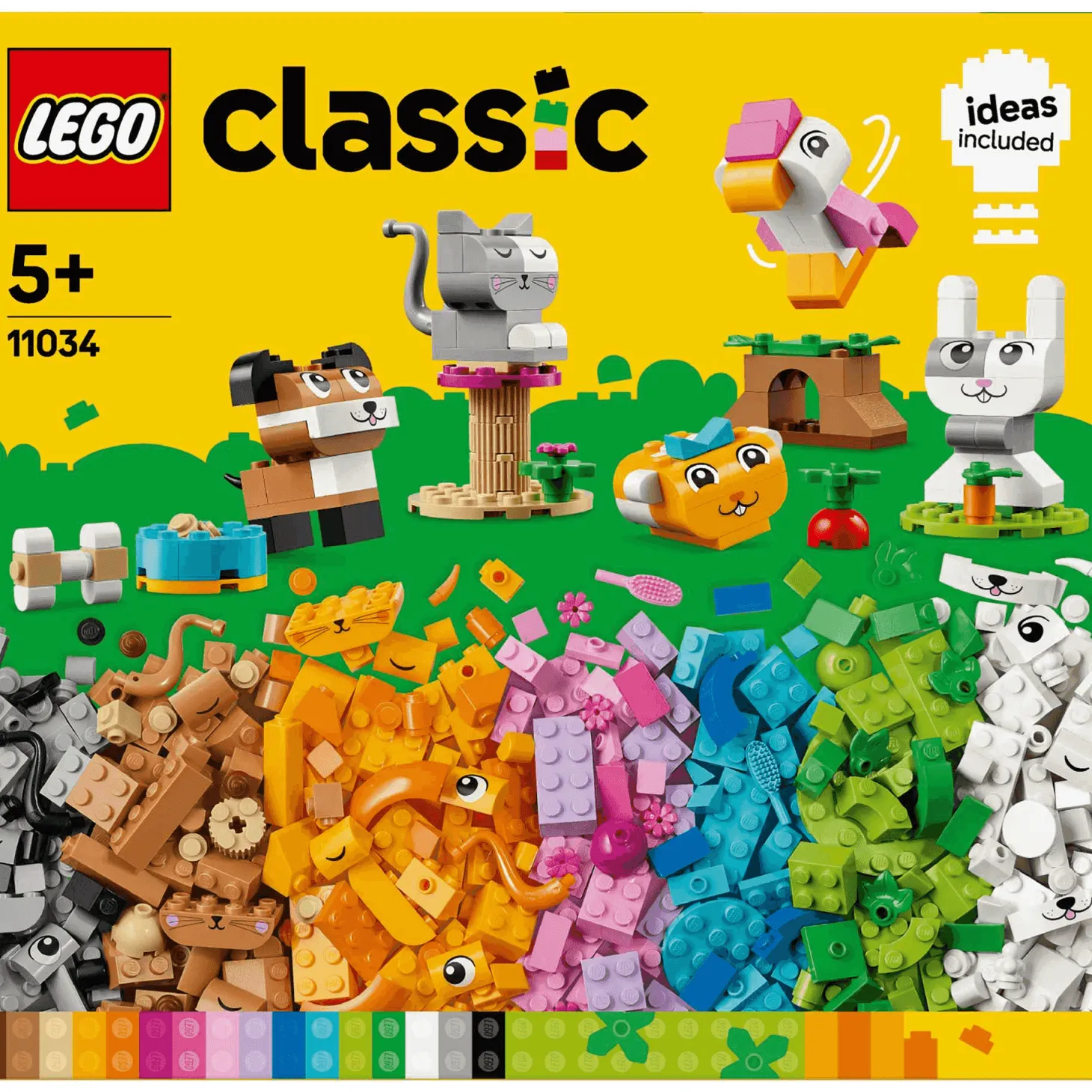 LEGO Classic Mascotas Creativas Animales de juguete construibles 11034