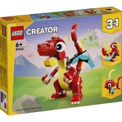 LEGO Creator Dragón Rojo Set de juguetes 3en1 de animales 31145