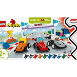 LEGO DUPLO Mi Ciudad Coches de Carreras y Pilotos del Equipo de F1 10445