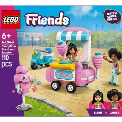 LEGO Friends Puesto de Algodón de Azúcar y Moto Set 42643