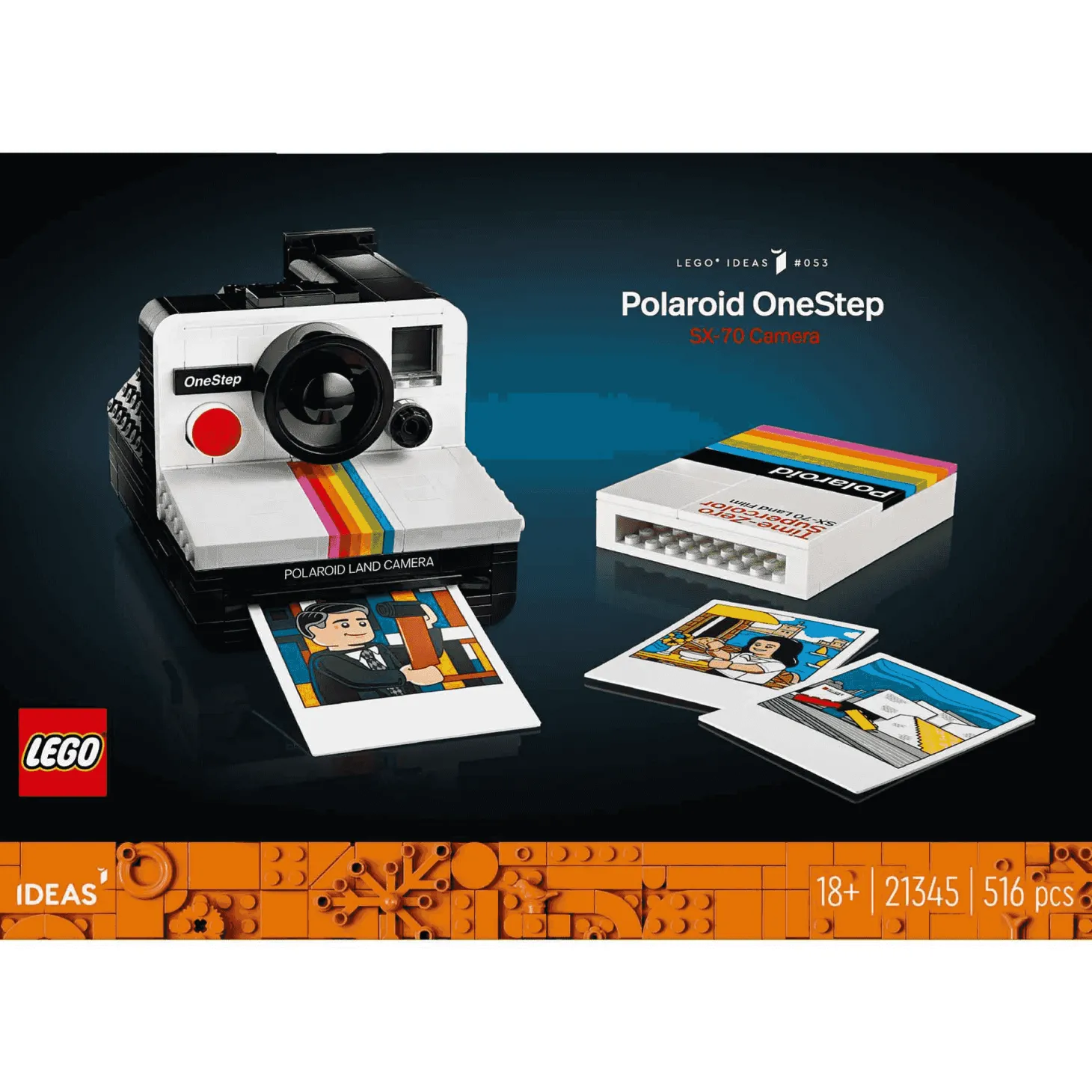 LEGO Ideas Cámara Polaroid OneStep SX-70 Set 21345