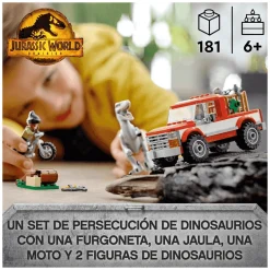 LEGO Jurassic World Captura de los Velocirraptores Blue y Beta 76946