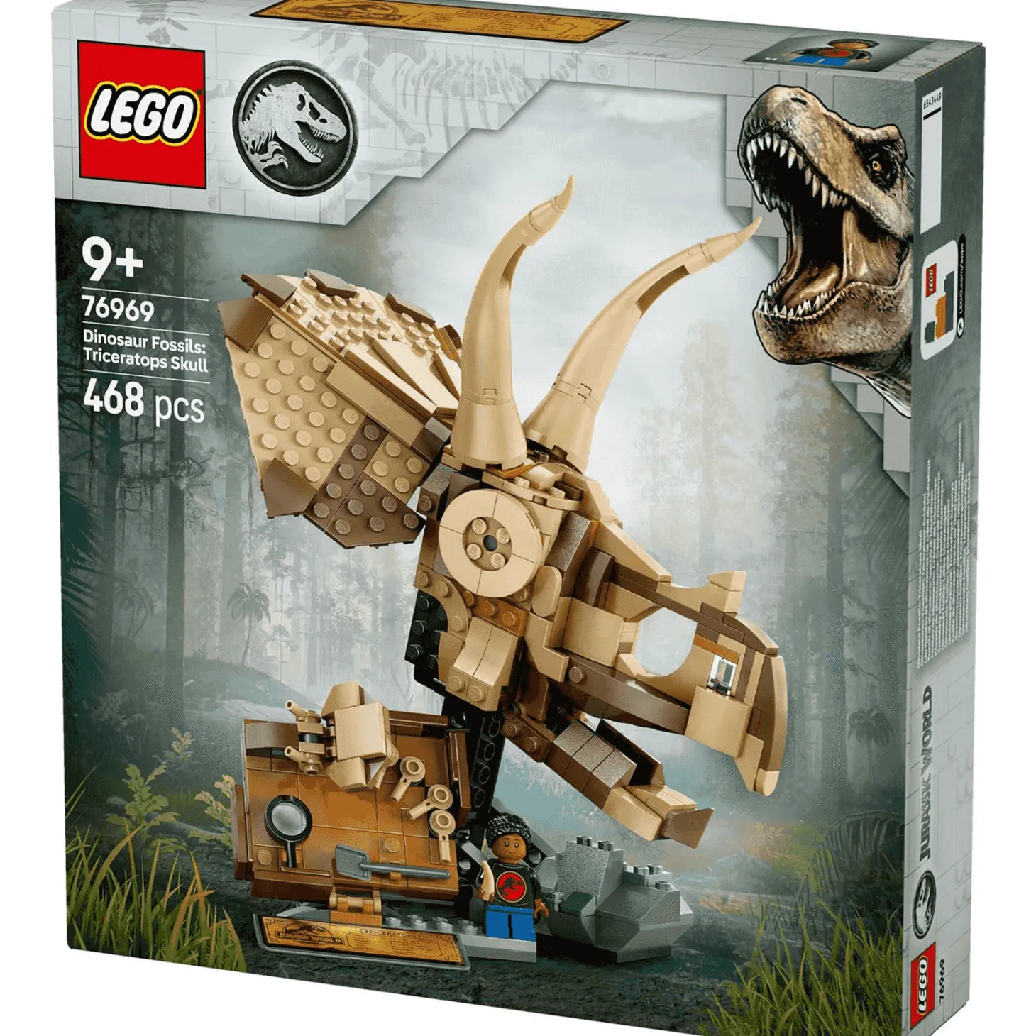 LEGO Jurassic World Fósiles de Dinosaurio: Cráneo de Triceratops 76969