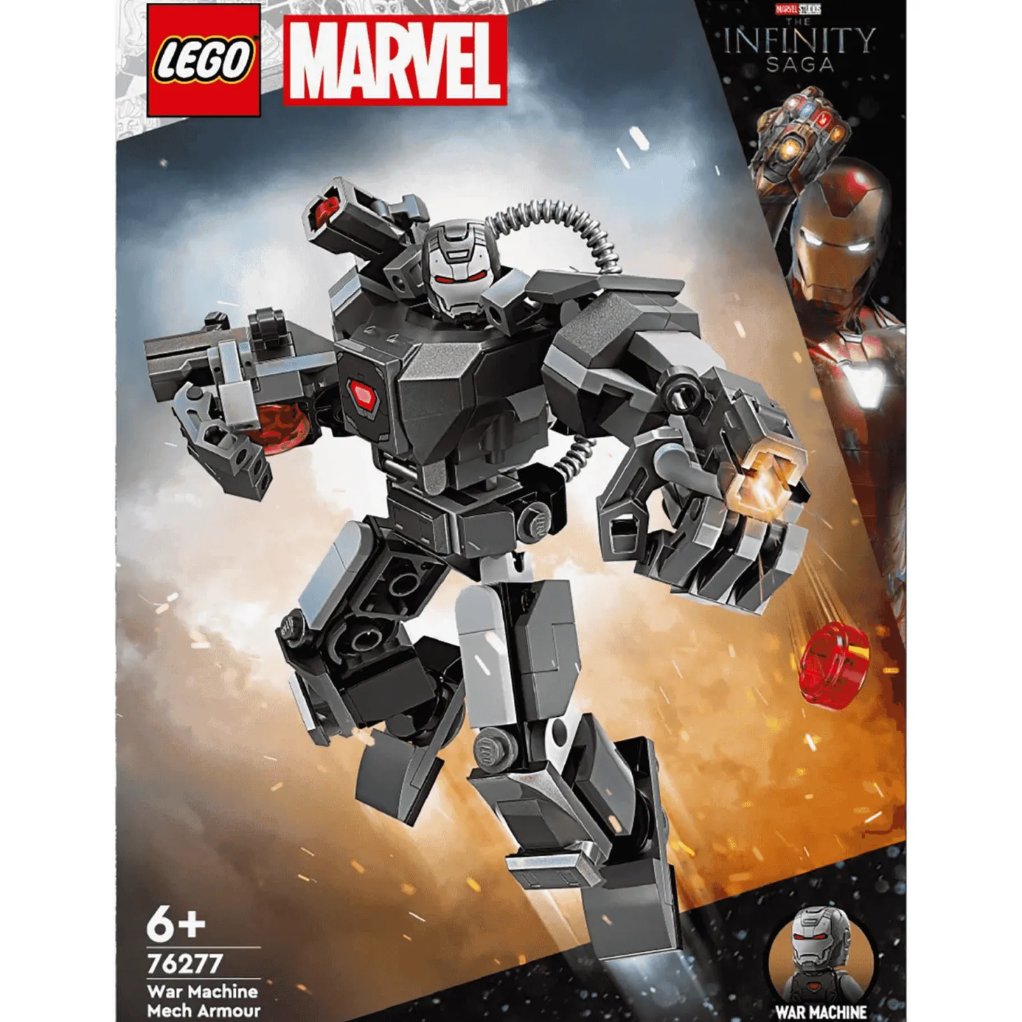 LEGO Marvel Armadura Robótica de Máquina de Guerra Juguete de construcción 76277