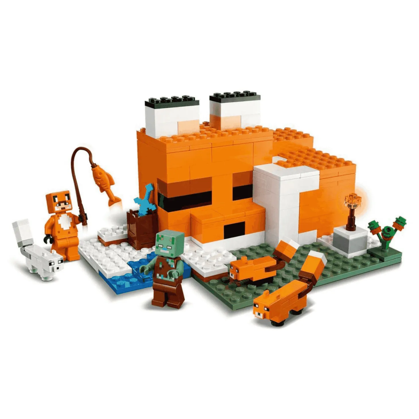 LEGO Minecraft 21178 El Refugio-Zorro (193 piezas)