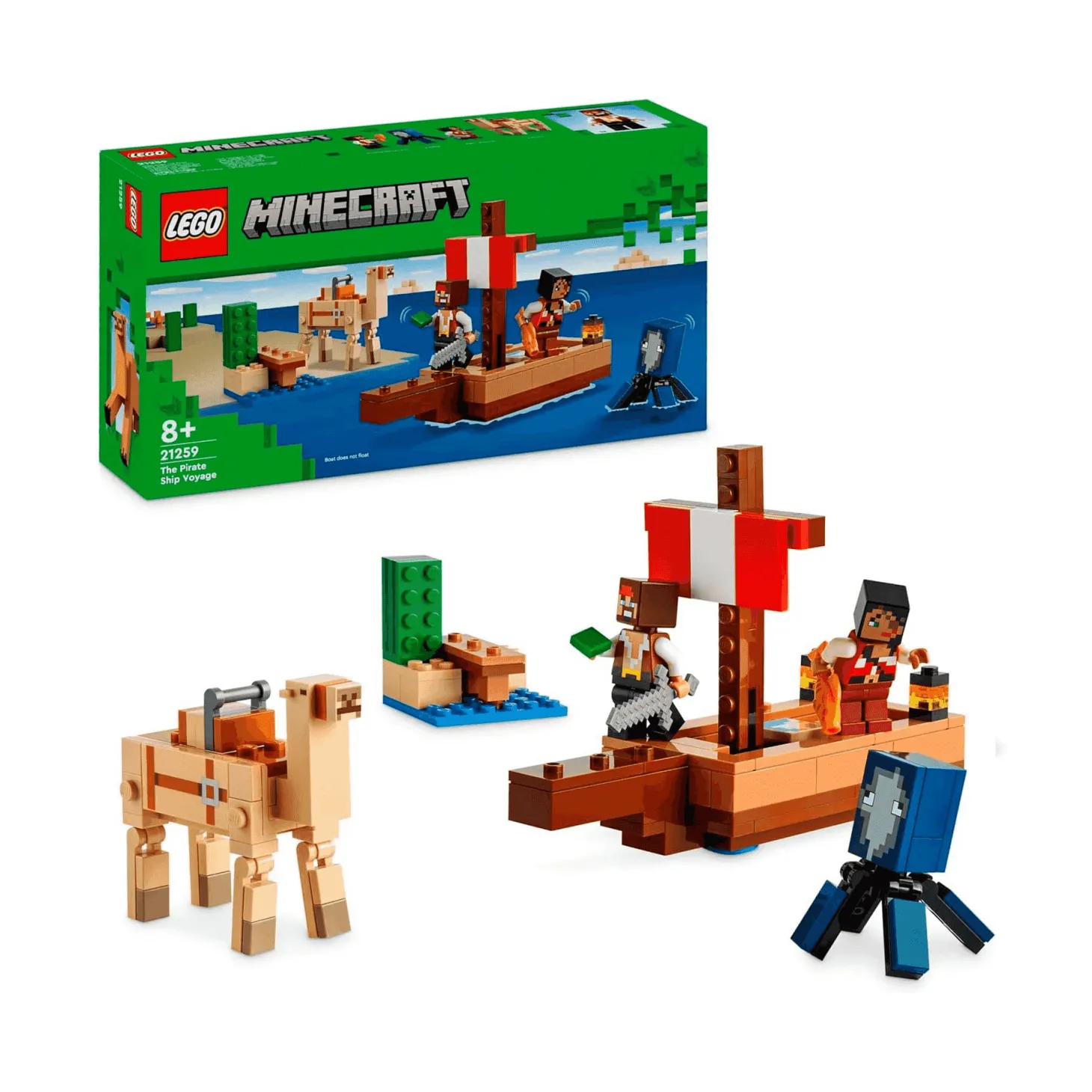 LEGO Minecraft El Viaje en el Barco Pirata 21259