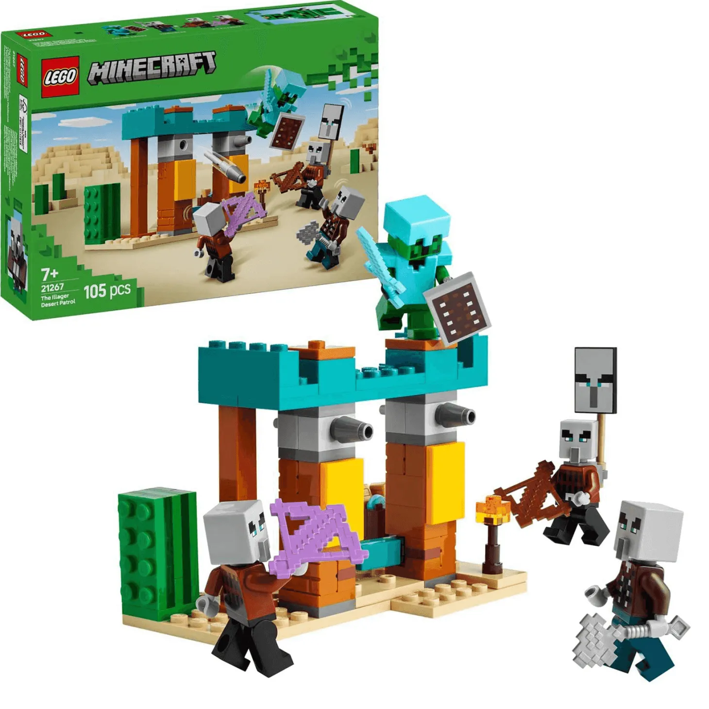 LEGO Minecraft La Patrulla del Desierto de los Maldeanos 21267