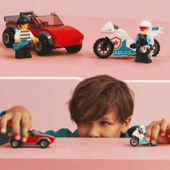 LEGO Moto de Policía y Coche a la Fuga