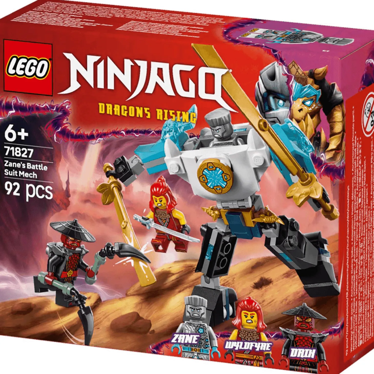 LEGO NINJAGO Armadura Robótica de Combate de Zane 71827
