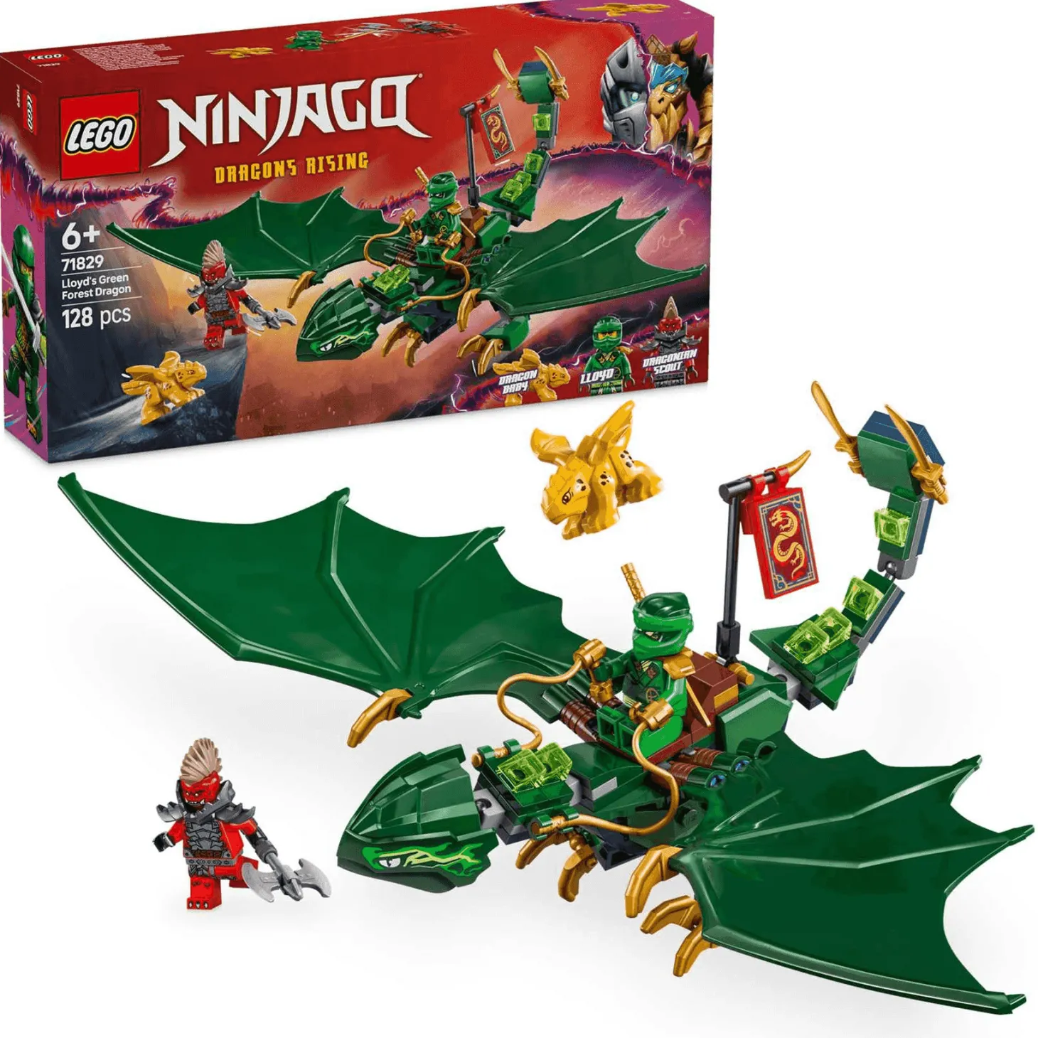 LEGO NINJAGO Dragón Verde del Bosque de Lloyd 71829
