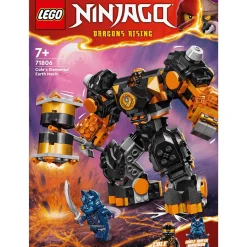 LEGO NINJAGO Meca Elemental de la Tierra de Cole Juguete 71806