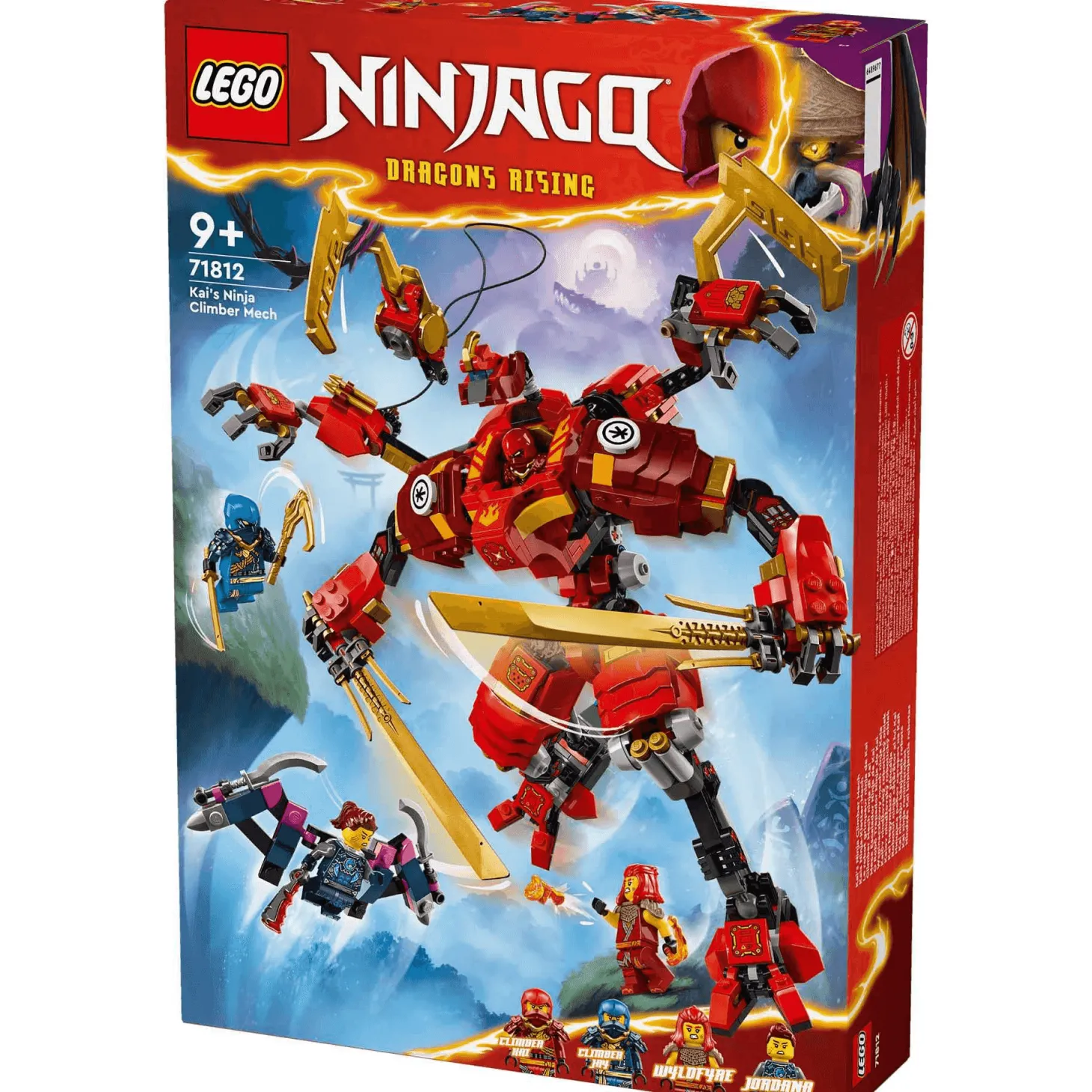 LEGO NINJAGO Meca Escalador Ninja de Kai Set de juguetes 71812