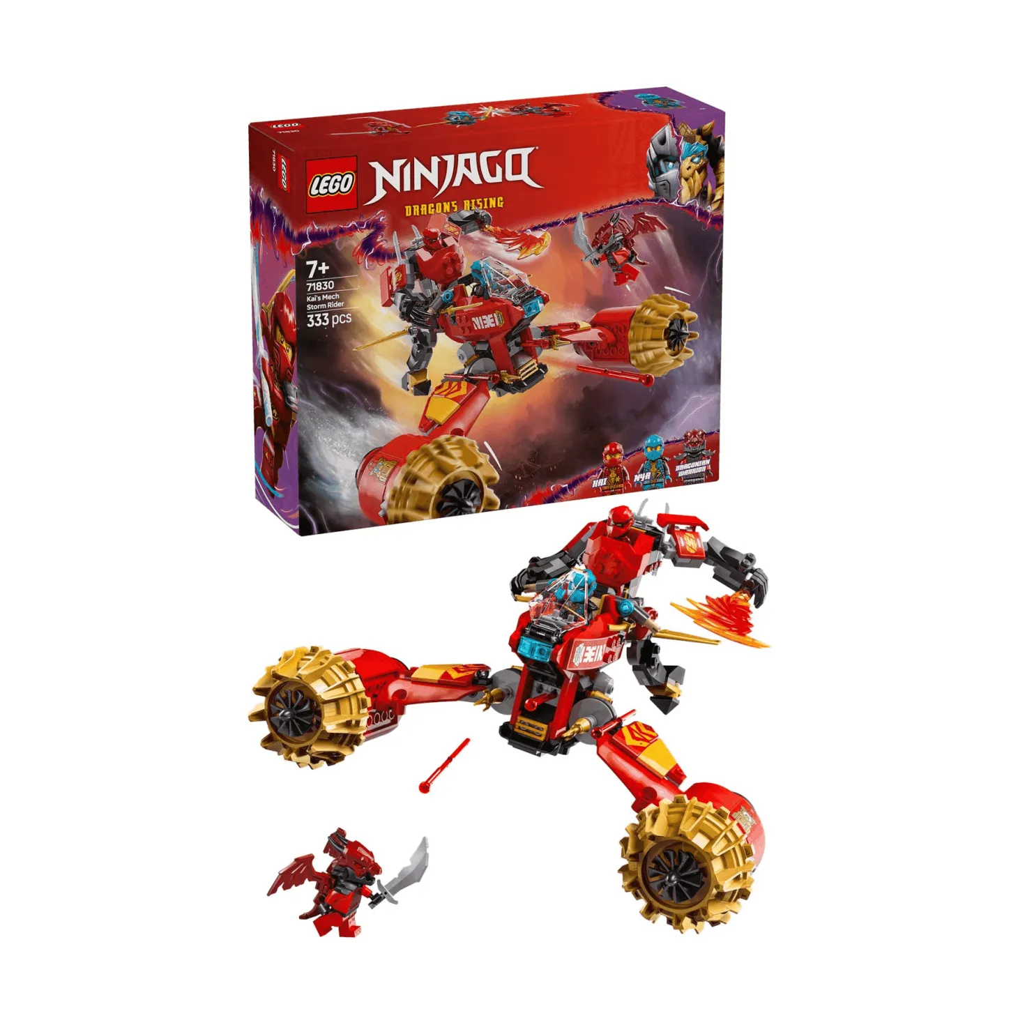 LEGO NINJAGO Moto-Meca de la Tormenta de Kai Juguete 71830