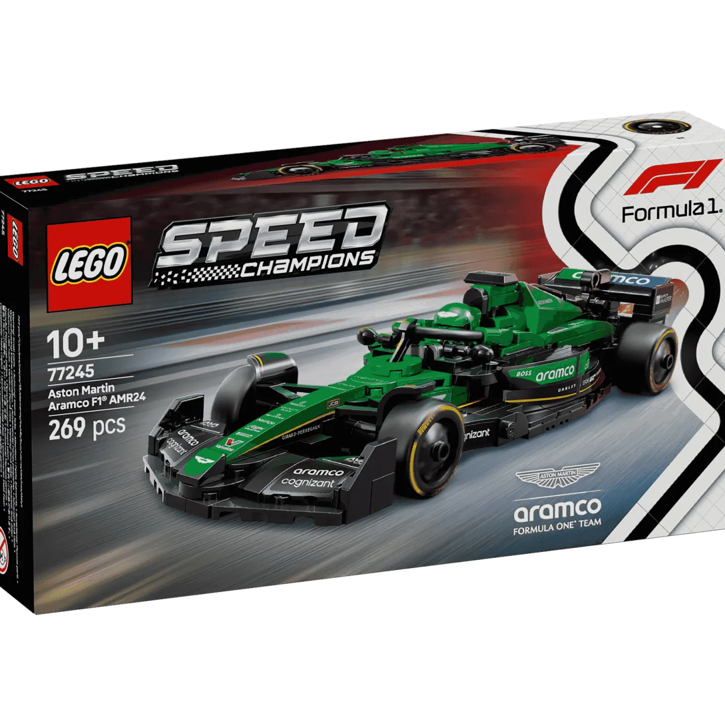 LEGO Speed Champions Coche de Carreras Aston Martin Aramco F1 AMR24 77245