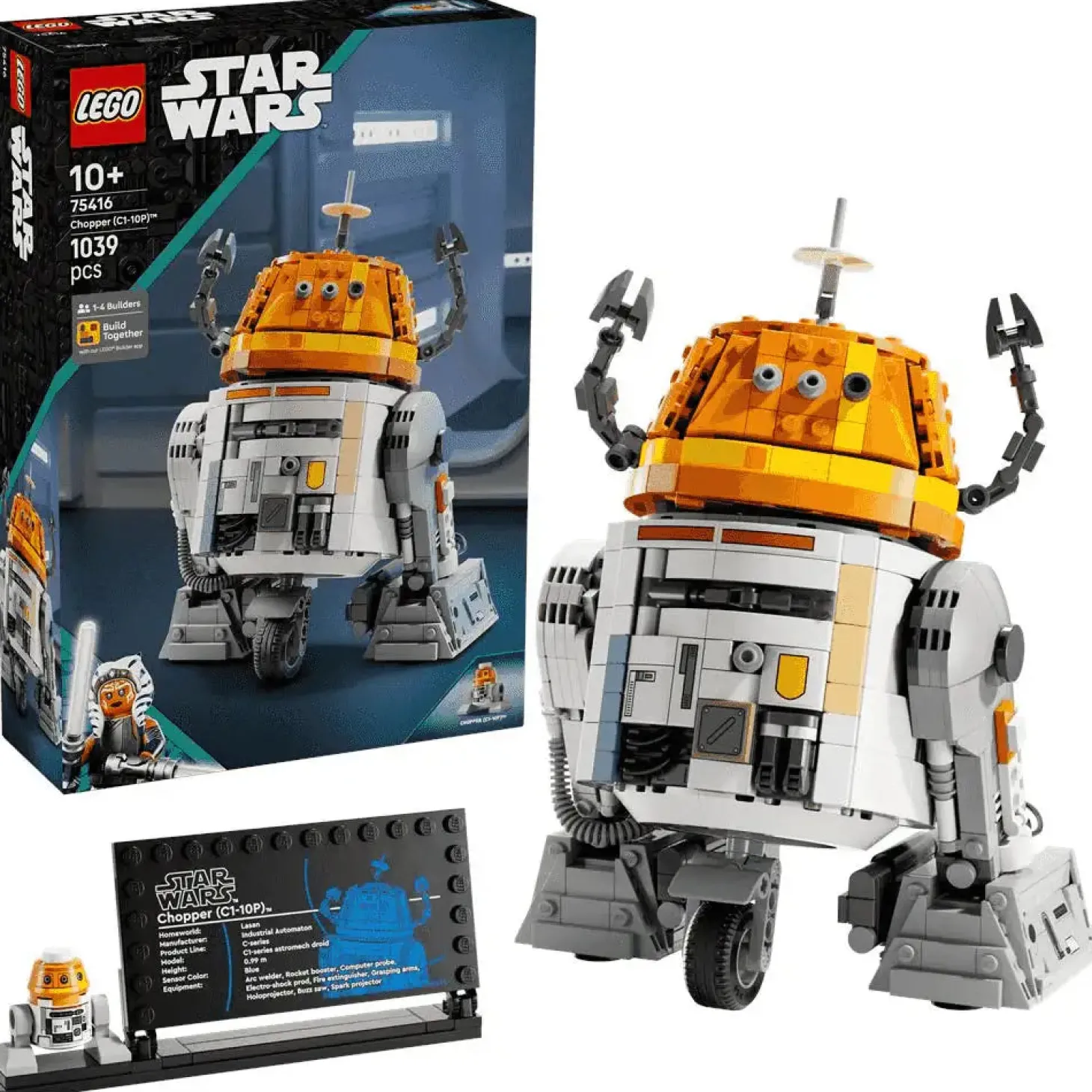 LEGO Star Wars: Ahsoka Droide Astromecánico Chopper (C1-10P) 75416