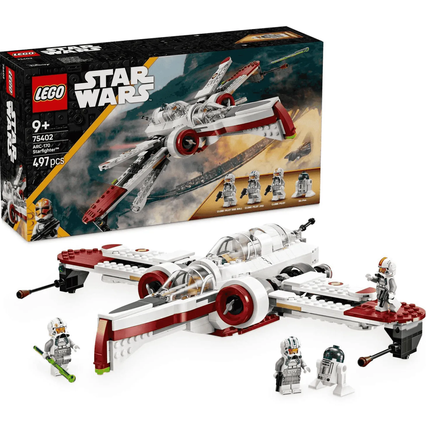 LEGO Star Wars Caza Estelar ARC-170 Juguete infantil 75402