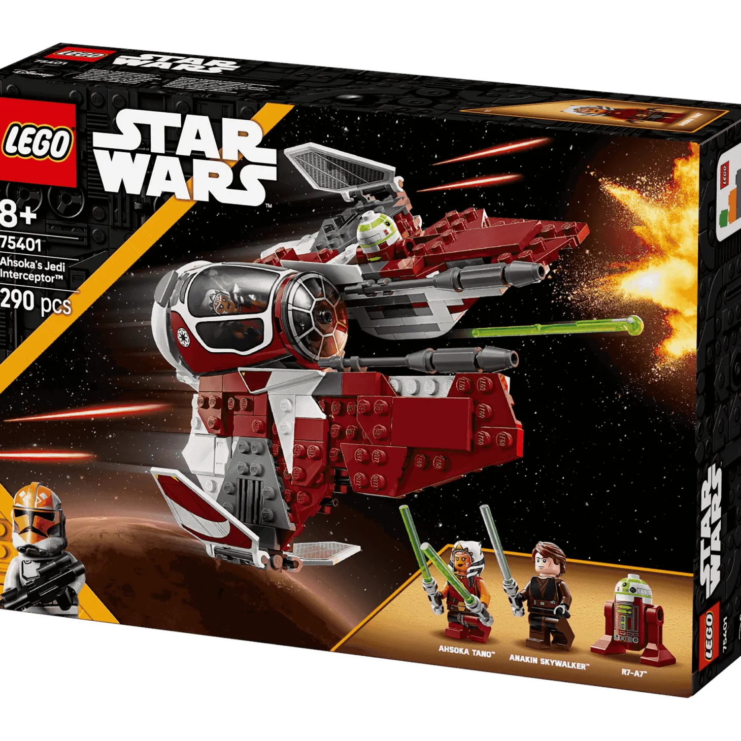 LEGO Star Wars Interceptor Jedi de Ahsoka Juguete 75401