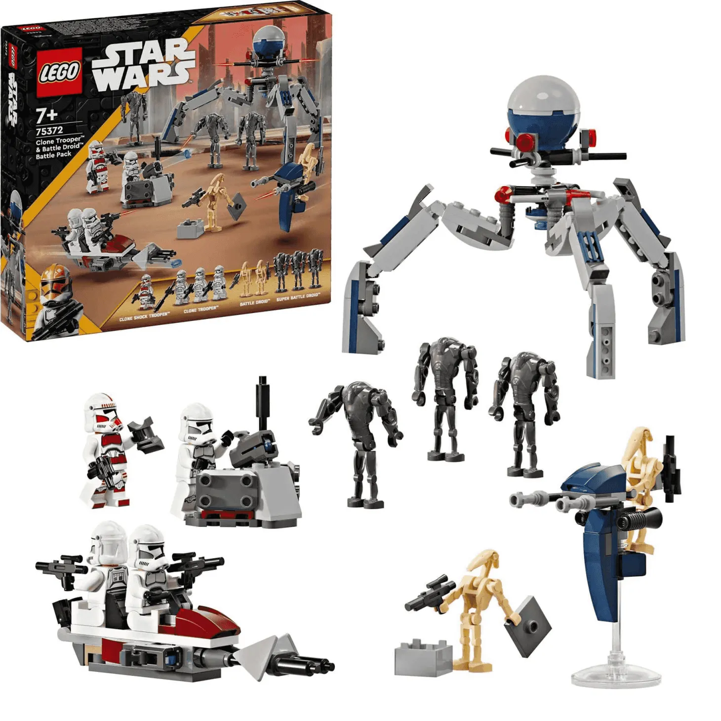 LEGO Star Wars™ Pack de Combate: Soldado Clon y Droide de Combate 75372