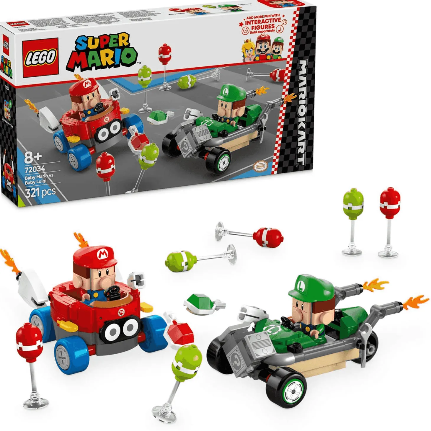 LEGO Super Mario: Mario Kart: Bebé Mario vs. Bebé Luigi 72034