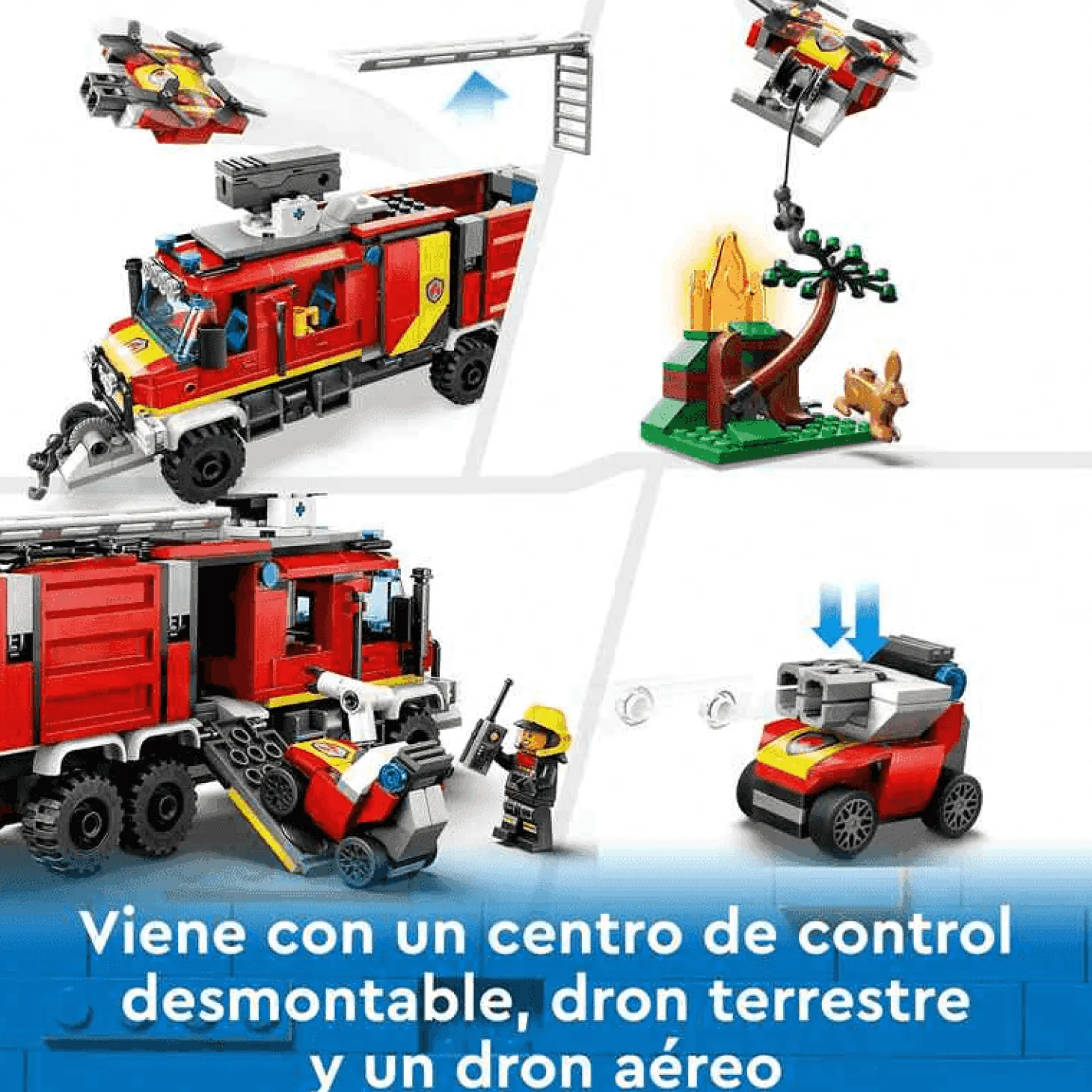 LEGO Unidad Móvil de Control de Incendios