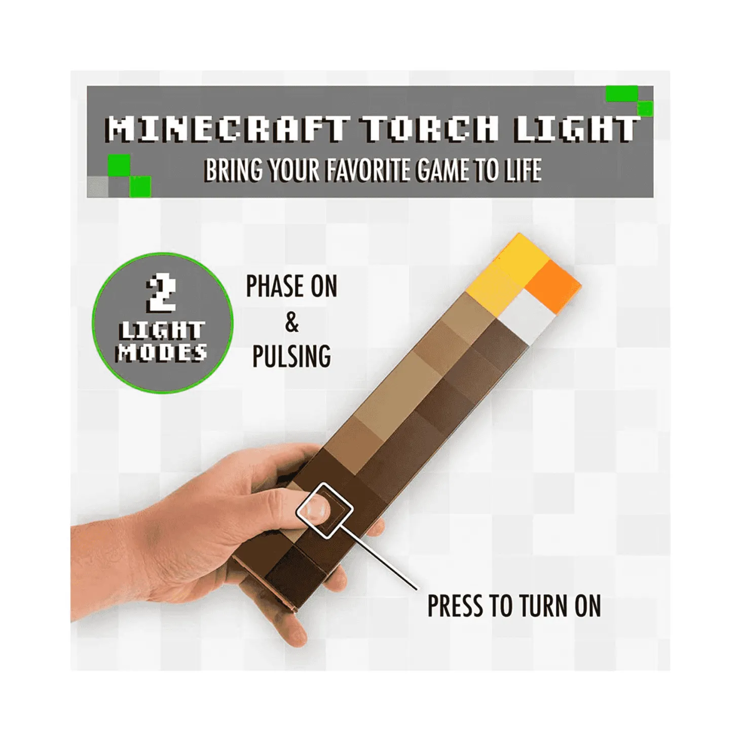 Lámpara antorcha Minecraft Paladone 28 cm