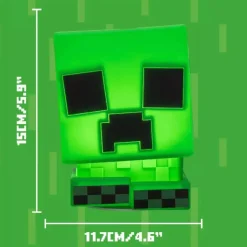 Lámpara Creeper SquishyGlo Minecraft 15 cm