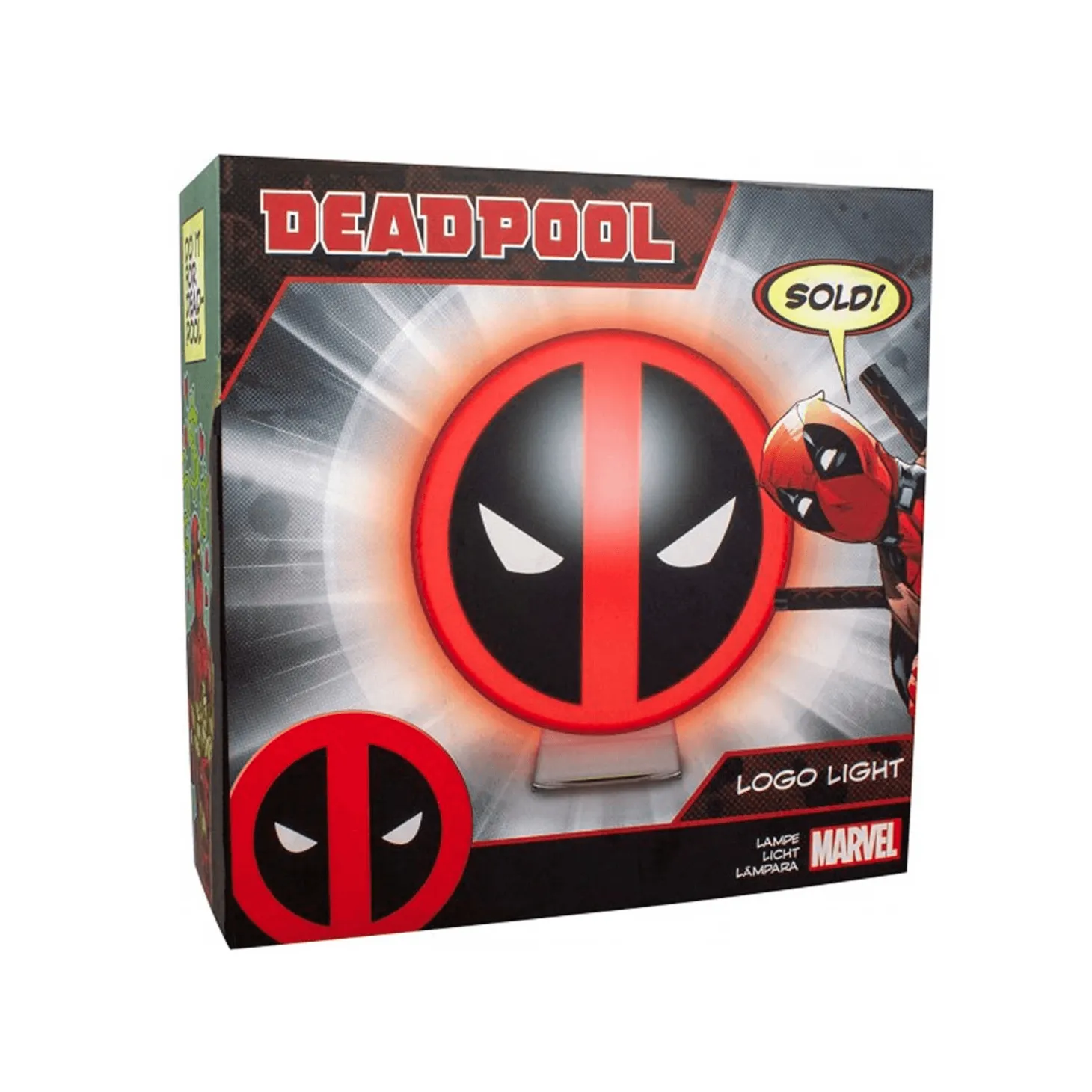 Lámpara del Logo de Deadpool de Marvel