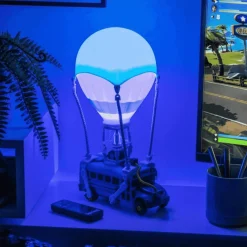 Lámpara Fortnite Battle Bus – Luz LED con Soporte para Auriculares