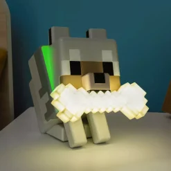 Lámpara Wolf GloBuddies Minecraft 14 cm