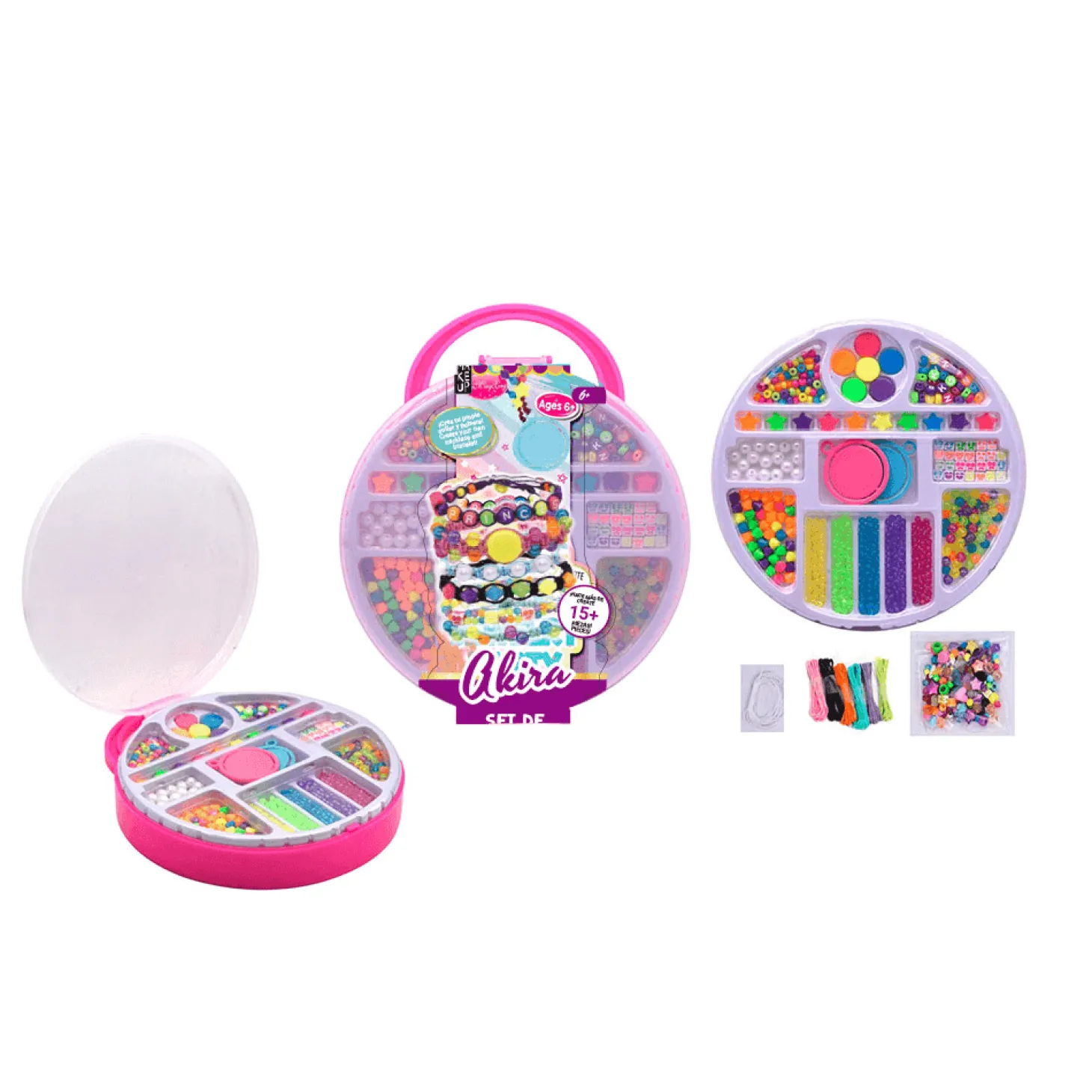Make Up Planet Akira Set de Abalorios – crea tus propias joyas 6+