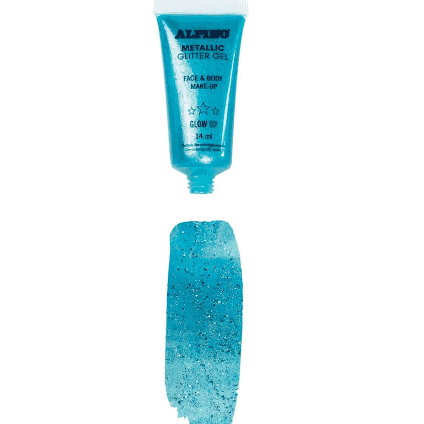 Maquillaje Gel Purpurina Metálico Azul Alpino