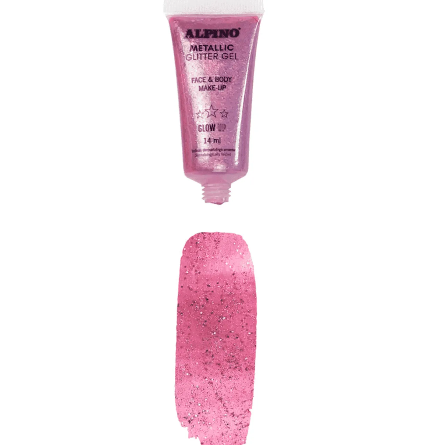 Maquillaje Gel Purpurina Metálico Rosa Alpino