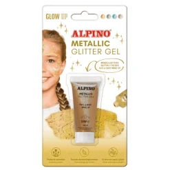 Maquillaje Gel Purpurina Metálico Oro Alpino