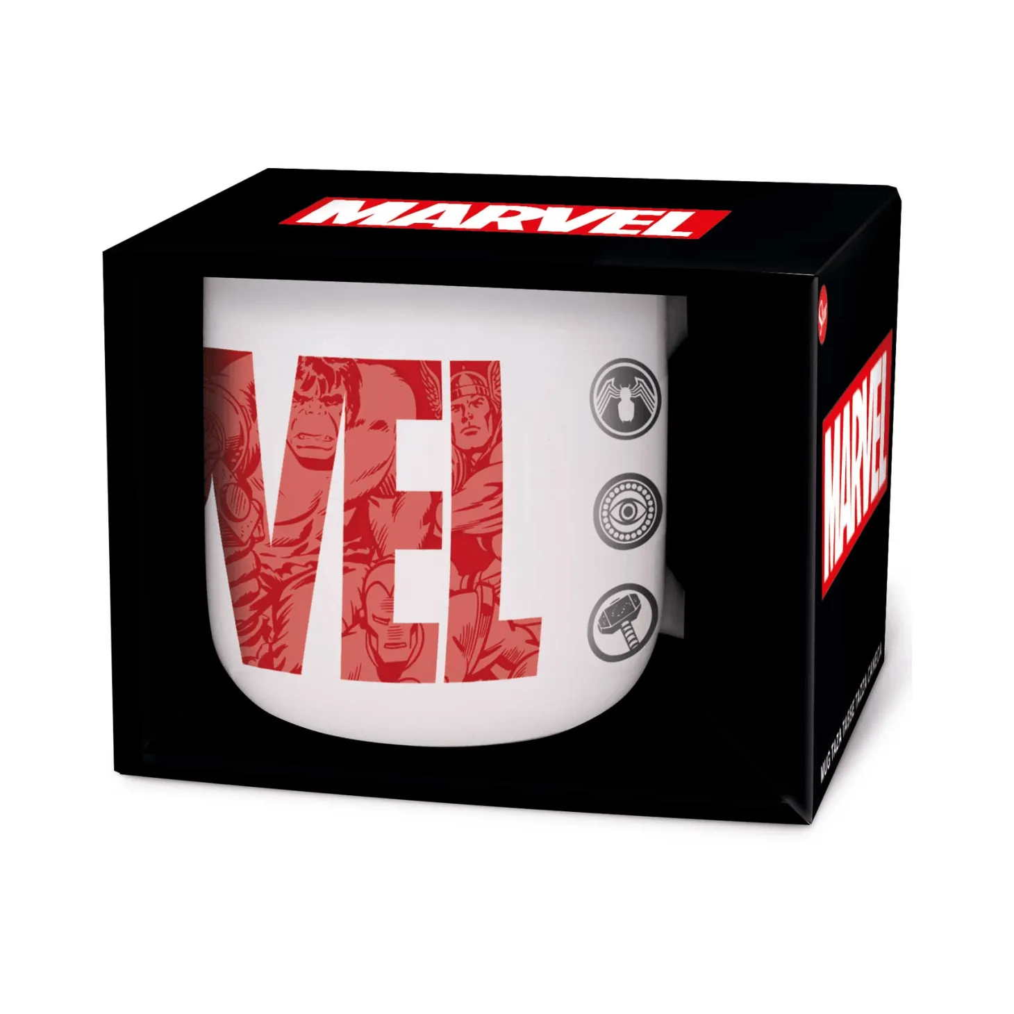 Marvel Taza Cerámica de Desayuno 400 ml en Caja Regalo