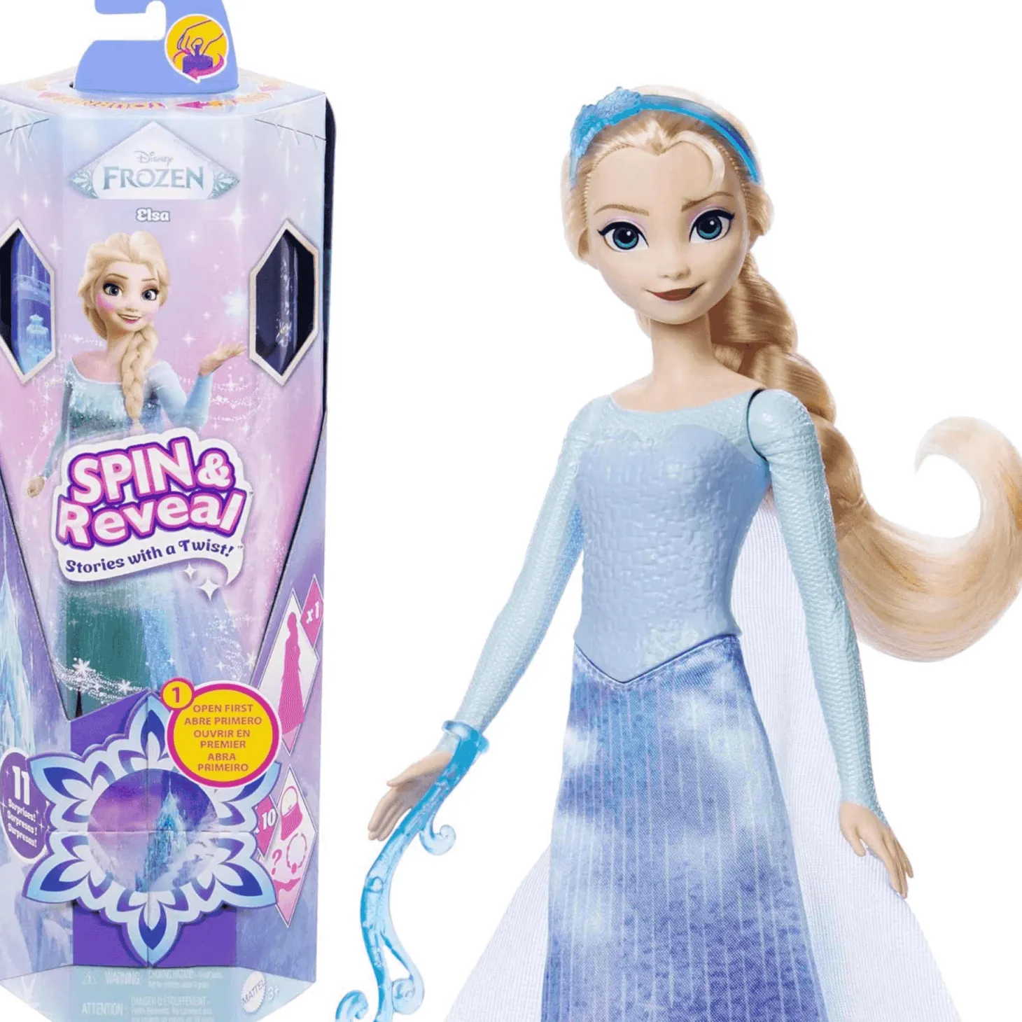 Mattel Disney Frozen Elsa Spin and Reveal
