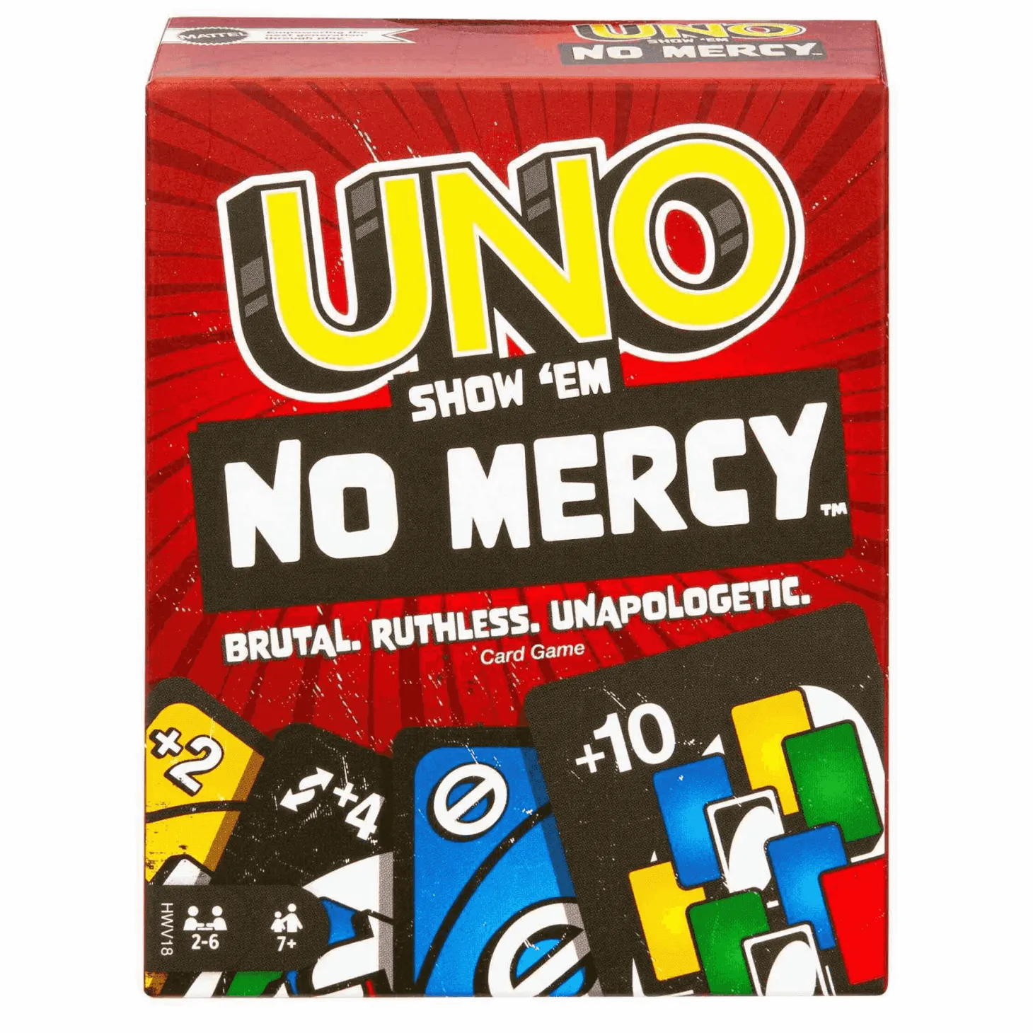 Mattel Games Juego de cartas UNO No Mercy