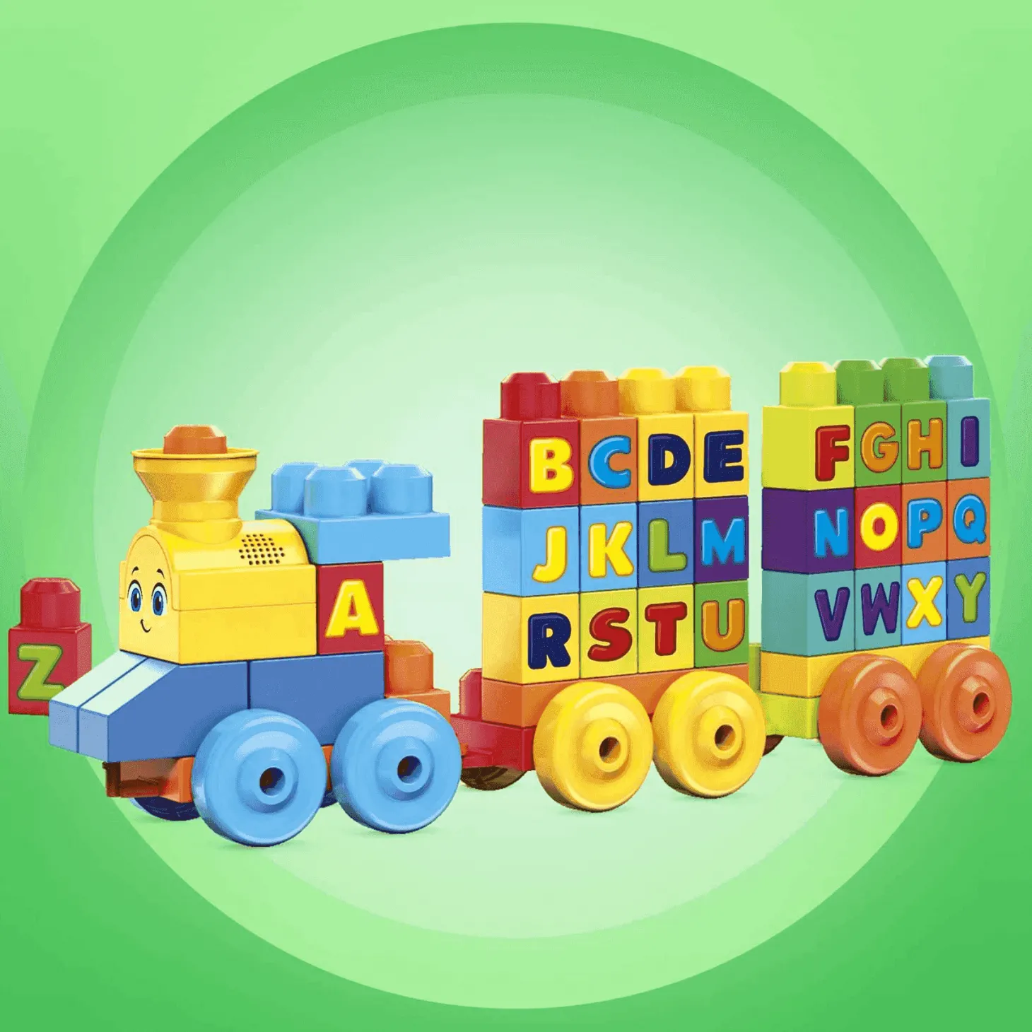 Mega Bloks Tren Musical ABC Juguete de Bloques de Construcción
