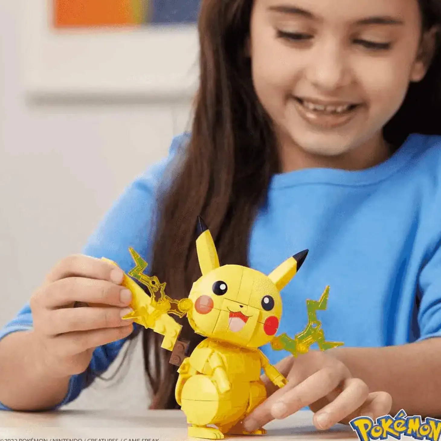 Mega Construx Pokémon Construye y muestra Pikachu - Juguete de Mega Pokémon