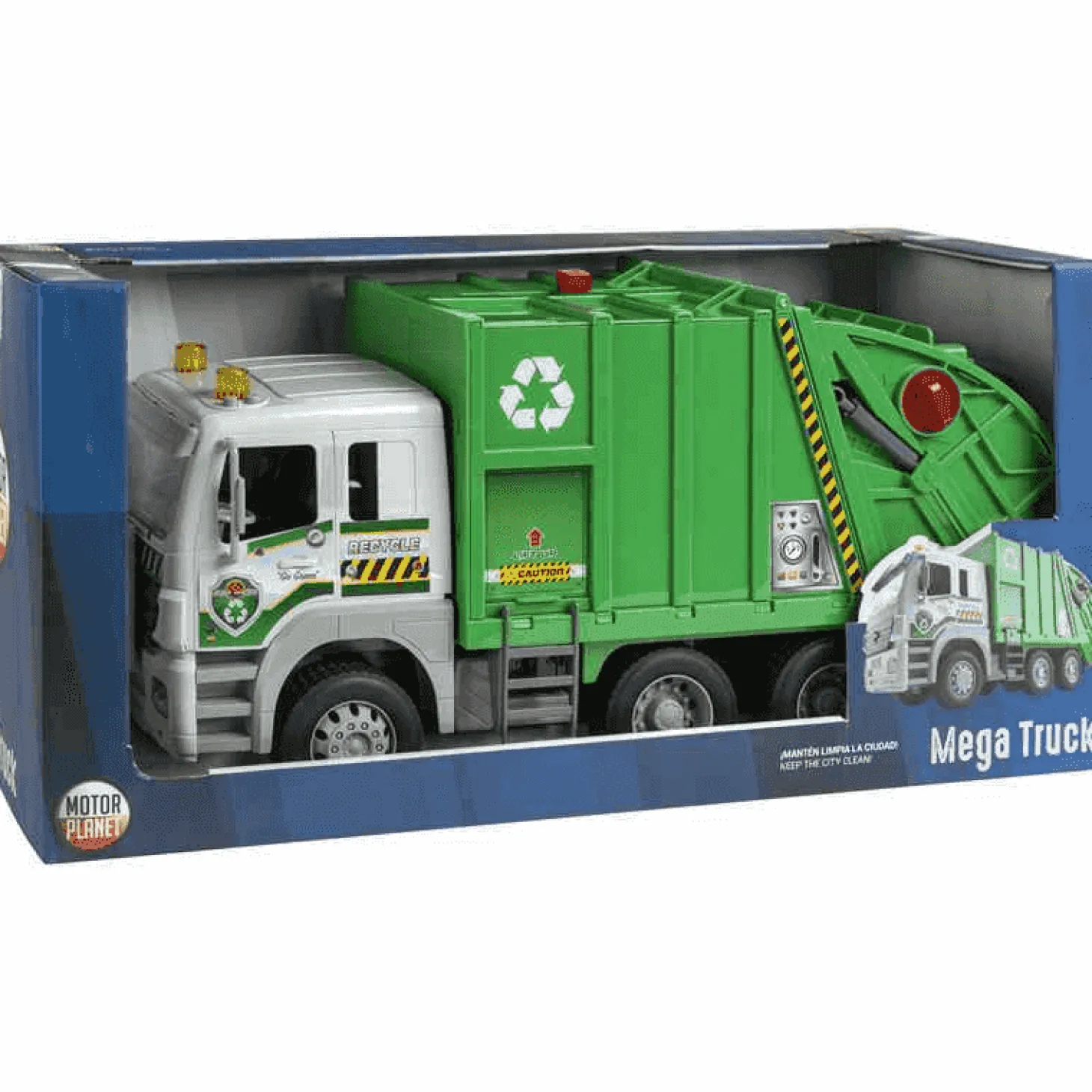 Mega Truck Gran Camión de Basura Luz y Sonido | Motor Planet