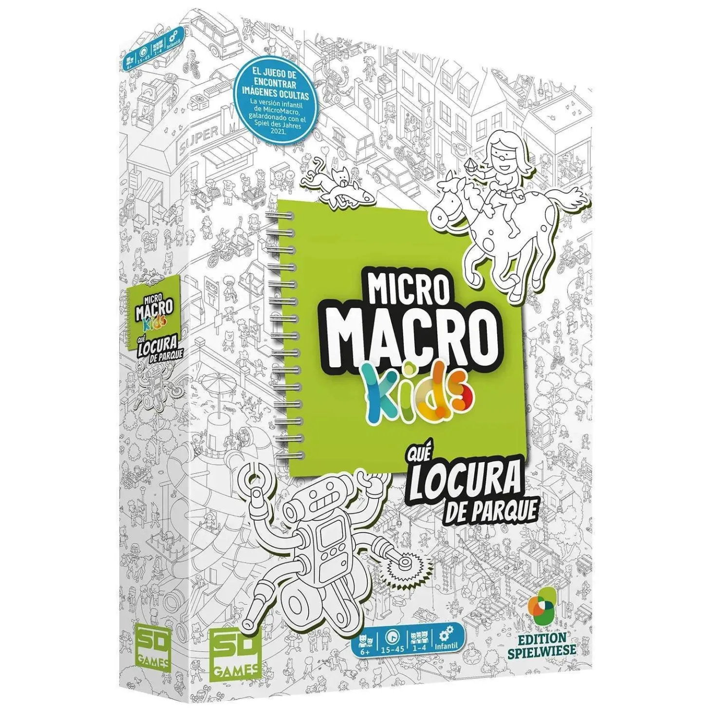 MicroMacro Kids: ¡Qué locura de parque! – Juego de deducción cooperativo para peques