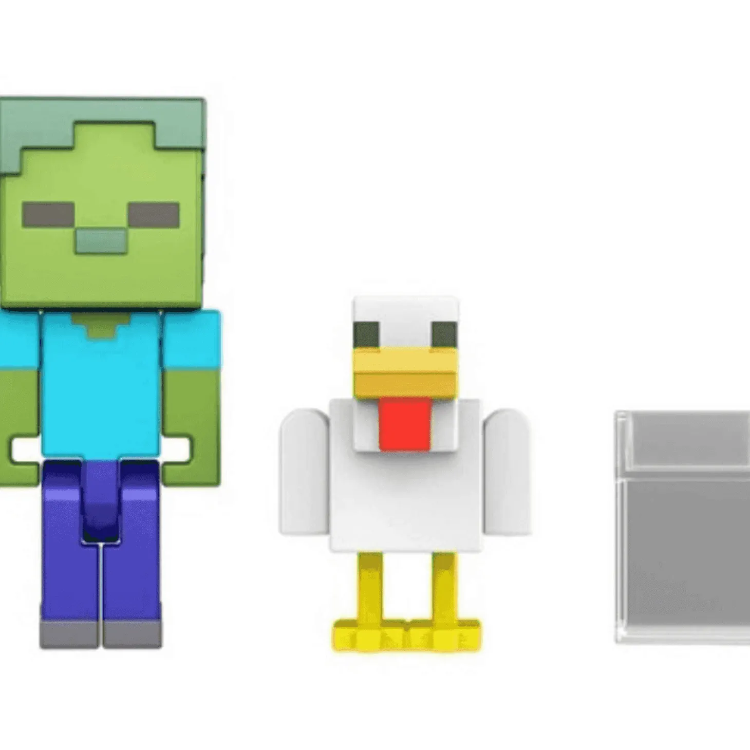 Minecraft Figura Articulada Zombie Chicken Jockey 8 cm