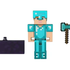 Minecraft Figura Articulada Alex in Diamond Armor 8 cm