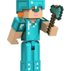 Minecraft Figura Articulada Alex in Diamond Armor 8 cm