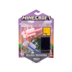 Minecraft Figura Articulada Axolots 8 cm con Dos Accesorios