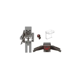 Minecraft Pack 2 Figuras Esqueleto Y Araña