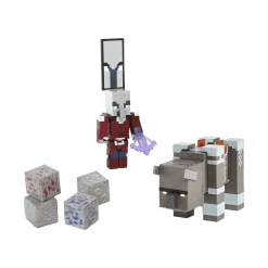 Minecraft Pack 2 Figuras Dungeons Ravager & Raid Captain